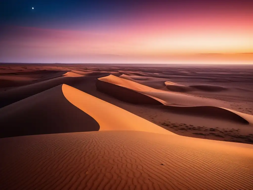 Monstruos mitológicos del desierto africano al anochecer