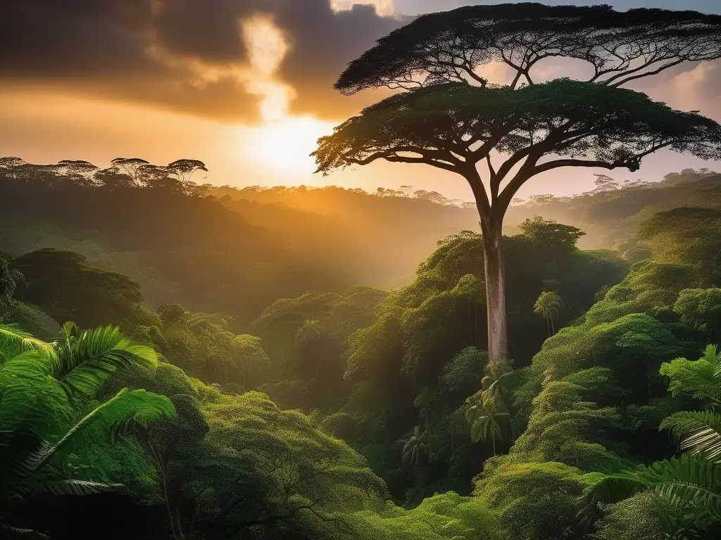 Espíritus protectores tribus africanas en la selva con anciano tribal rodeado de niebla y naturaleza