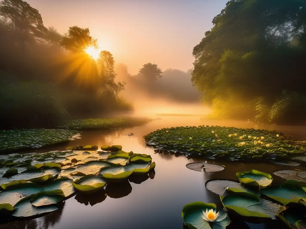 Bosque encantado con ninfas, evocando la importancia histórica en cultos europeos