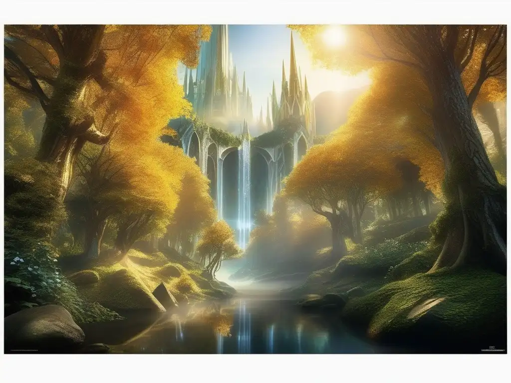 Lothlórien, el reino élfico en Middleearth, captura su belleza etérea Imagen de Lothlórien: Criaturas legendarias en