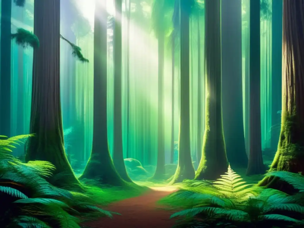 Bosque encantado de Endor Influencia mitológica en Star Wars: Bosque encantado con Ewoks y flora bioluminiscente