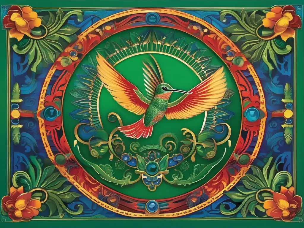 Quetzalcoatl crea colibrí azteca: Poderes y simbolismo en imagen celestial