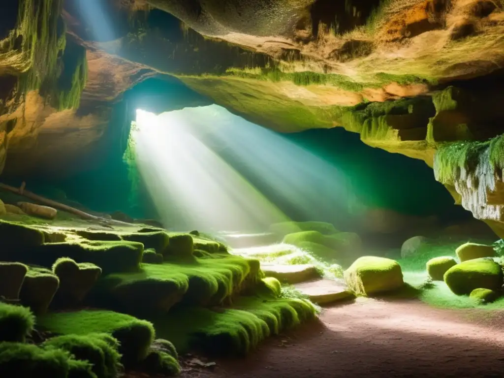 Profecía de la cueva de la Sibila: una imagen etérea y soñadora emerge de las profundidades misteriosas