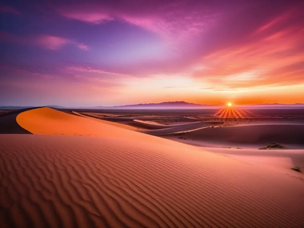 Monstruos mitológicos del desierto africano: majestuoso vuelo del fénix en un paisaje de arena dorada y cielo encantador