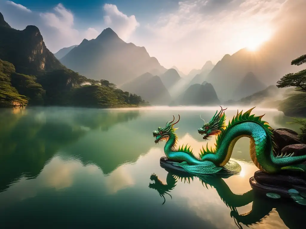 Dragones de agua en la mitología china: belleza etérea y misteriosa, poder y significado