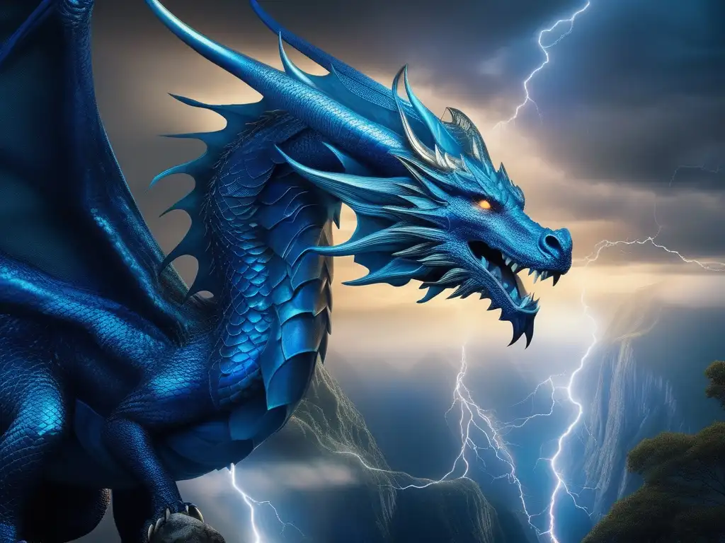 Dragón Tifón emerge en cielo tormentoso - Mitología griega: Dragones y serpientes heroicas