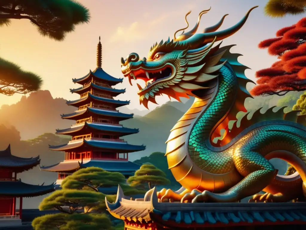 Presencia del dragón en el arte y arquitectura de Asia: Interpretaciones dragones Asia