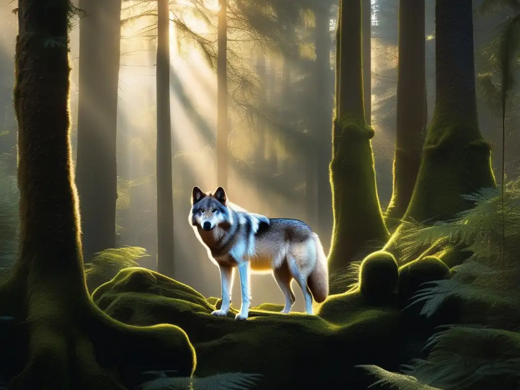 Simbolismo del lobo en mitología: una imagen de ensueño que captura la esencia profunda del lobo en las culturas indígenas