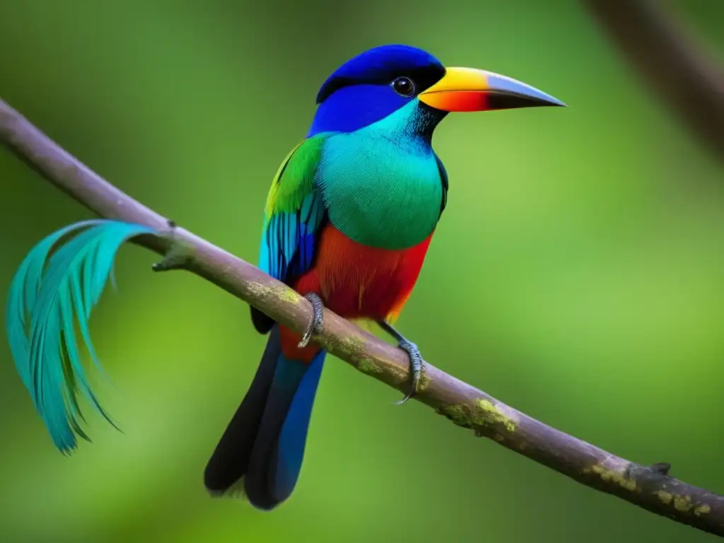 Pájaro Campana en la selva Paraguaya, con plumaje vibrante y melodiosa canción