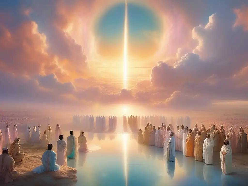 Visión celestial de ángeles diversificados Imagen celestial de ángeles y su significado en diferentes culturas