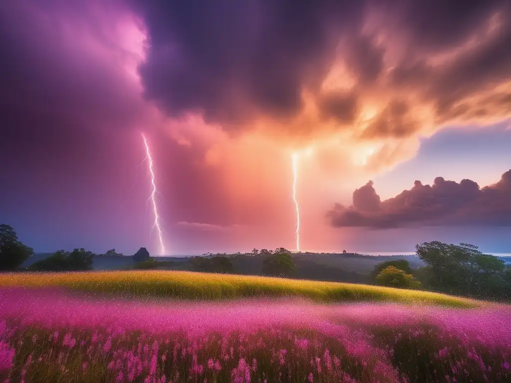 Transformación de Zeus en lluvia de oro - Lluvia dorada y celestial cae de las nubes, creando un espectáculo mágico