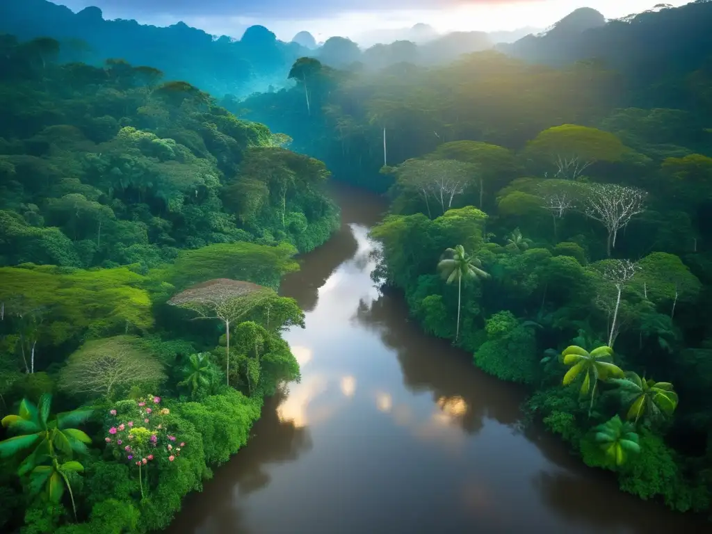 Espíritus de la Selva en la Mitología Americana: una escena mágica de la exuberante Amazonía