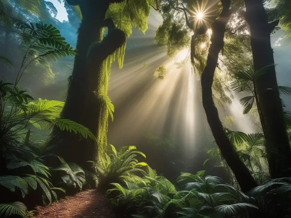 Espíritus míticos americanos en la selva