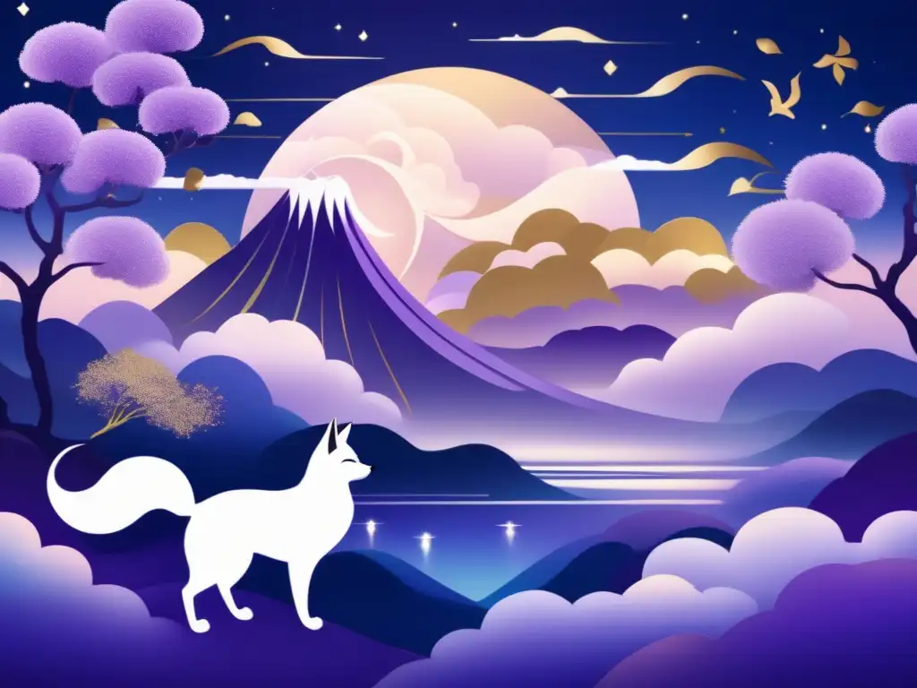 Paisaje celestial con Kitsune: mitología y anime