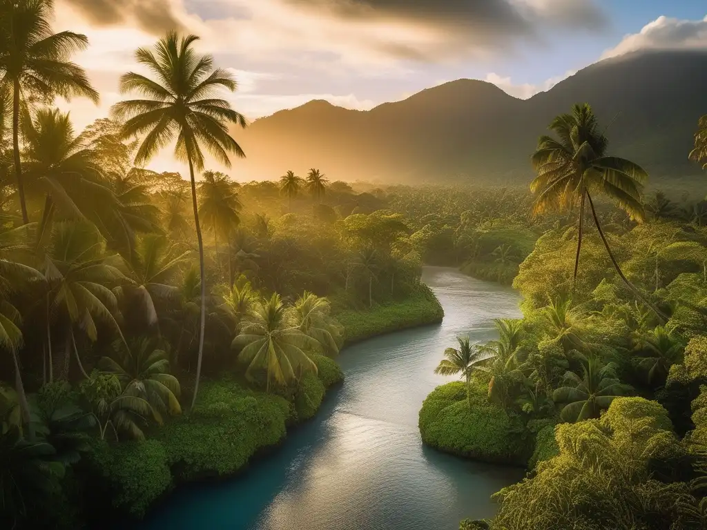 Paisaje místico de Fiji, mitología deidades y demonios