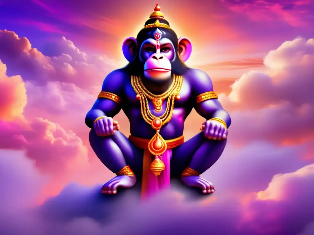 Imagen divina: Hanuman, dios mono de la mitología hindú