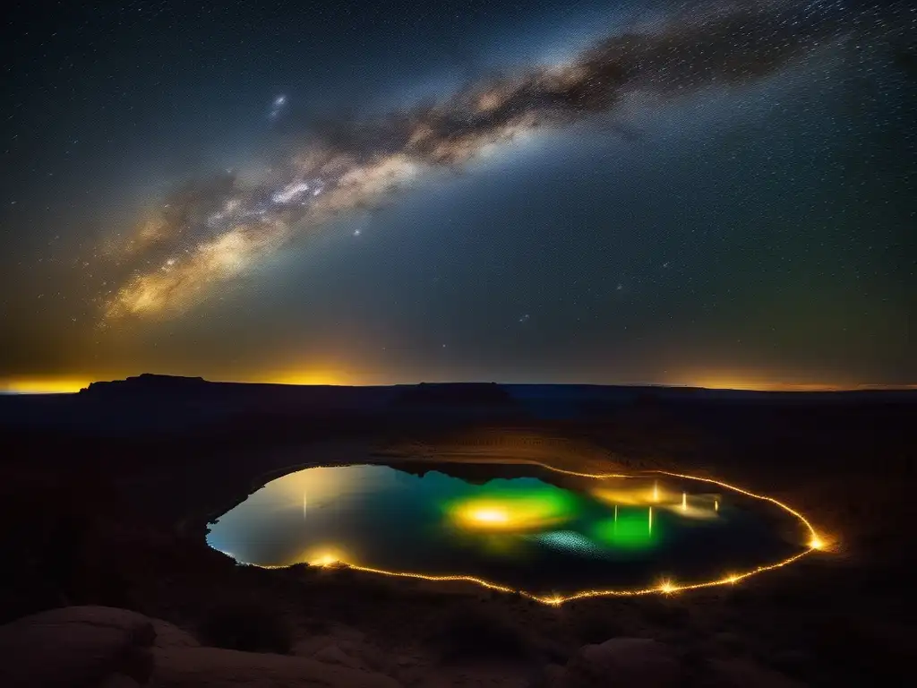 Leyenda estrellas cultura Hopi en el vasto cielo nocturno