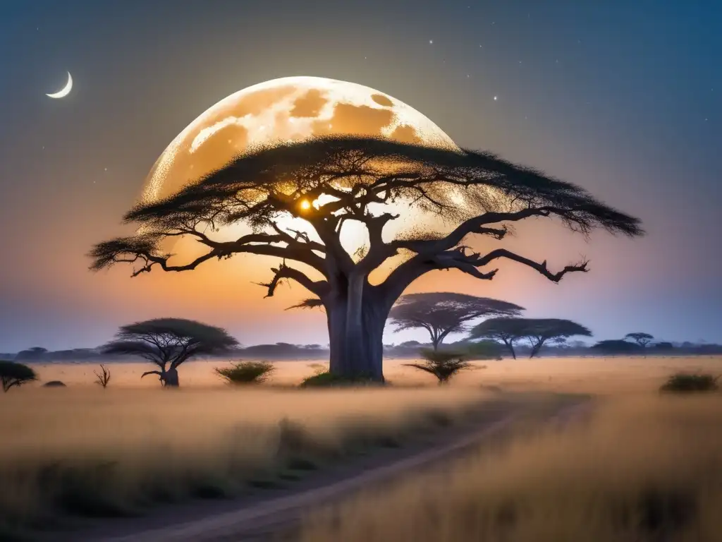 Criaturas mitológicas africanas: Leyendas ancestrales en la savana iluminada por la luna