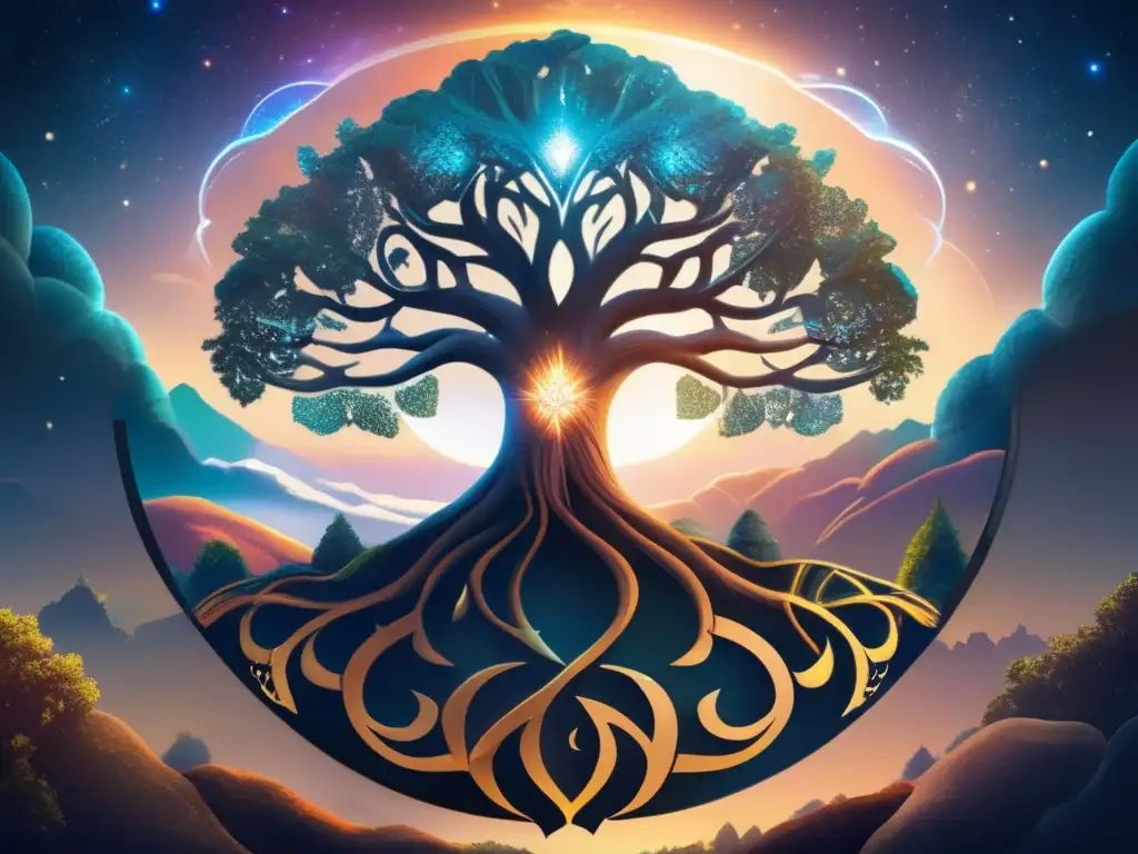 Yggdrasil: Árbol cósmico que conecta los nueve reinos de la mitología nórdica