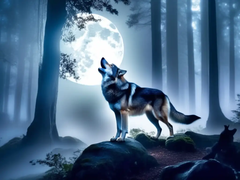 La evolución del hombre lobo en el cine: un misterio cautivador y aterrador en un bosque iluminado por la luna