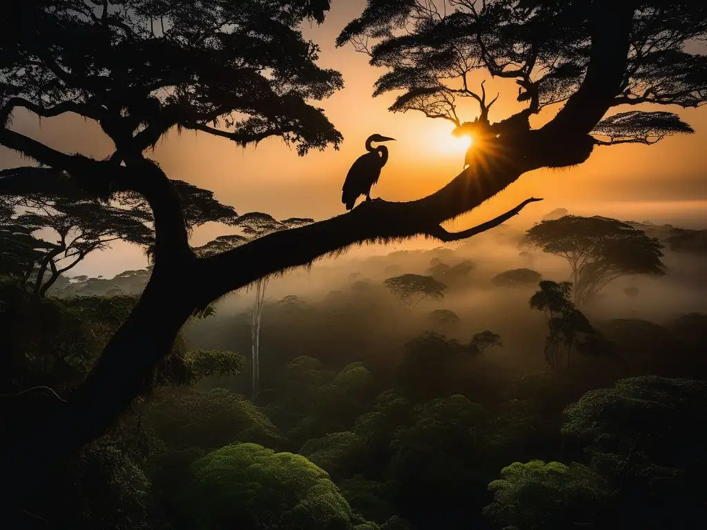 Encanto de las YaraMaYhaWho en la belleza etérea del Amazonas al atardecer