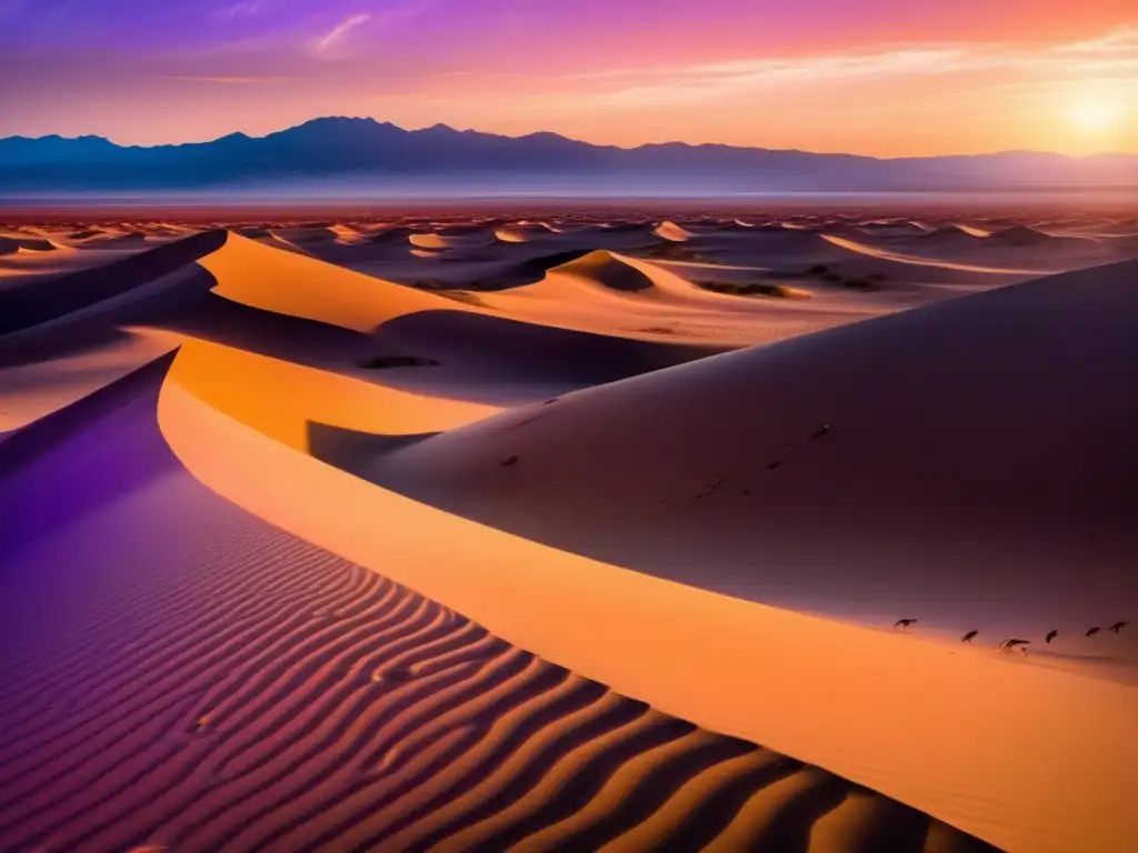 Monstruos mitológicos del desierto africano en un paisaje impresionante