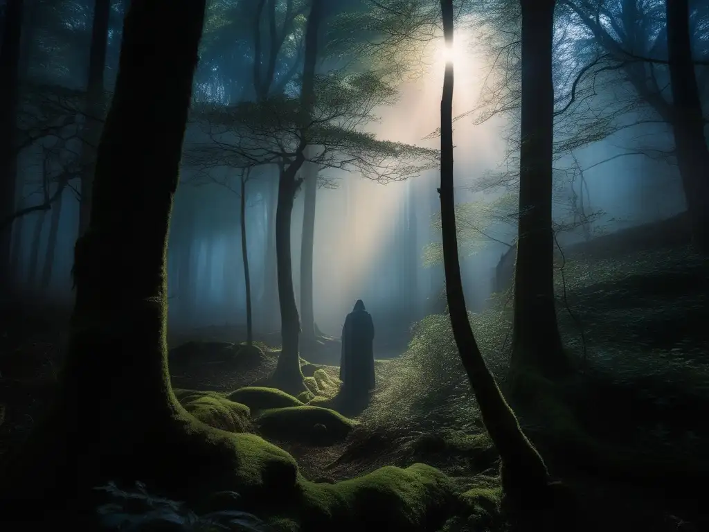 Un bosque misterioso y mágico, la magia en literatura fantástica