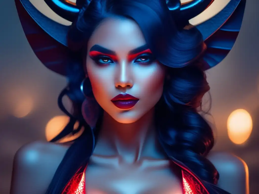 Súcubos en la cultura medieval: Seducción y peligro entrelazados en una imagen fascinante de una succubus en un castillo