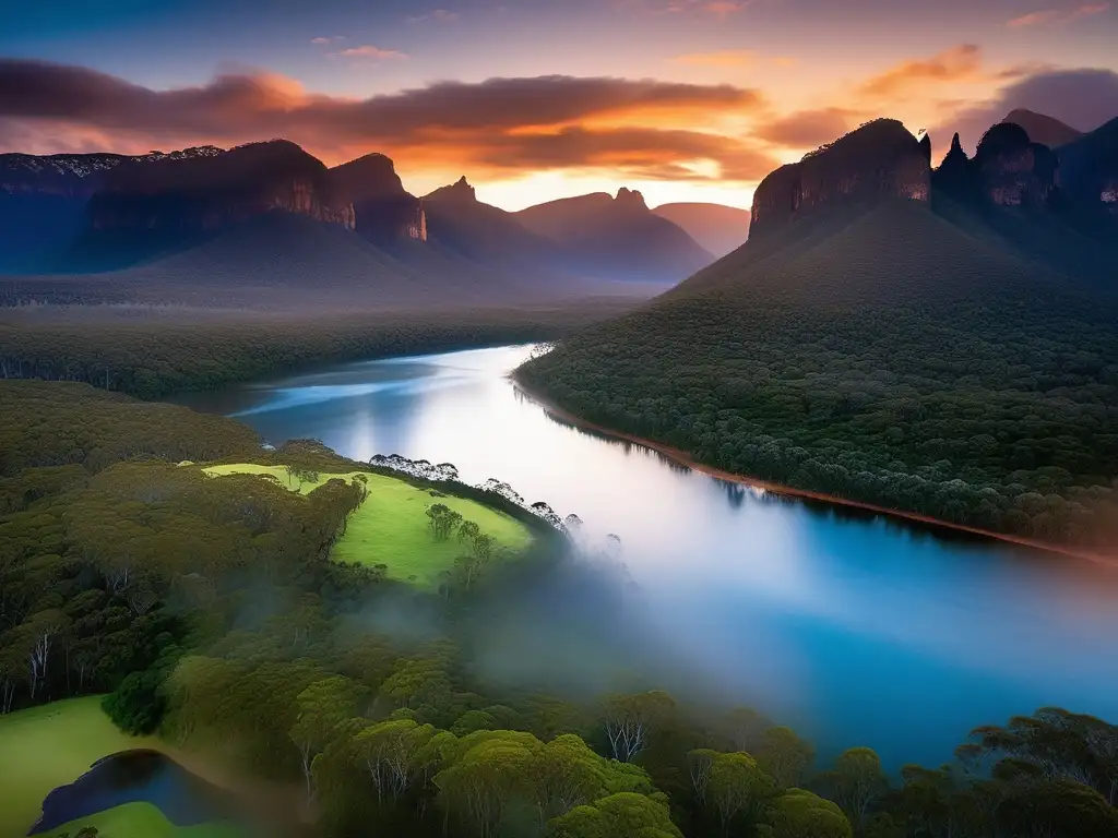 Paisaje místico: Espíritus ríos y montañas australianas