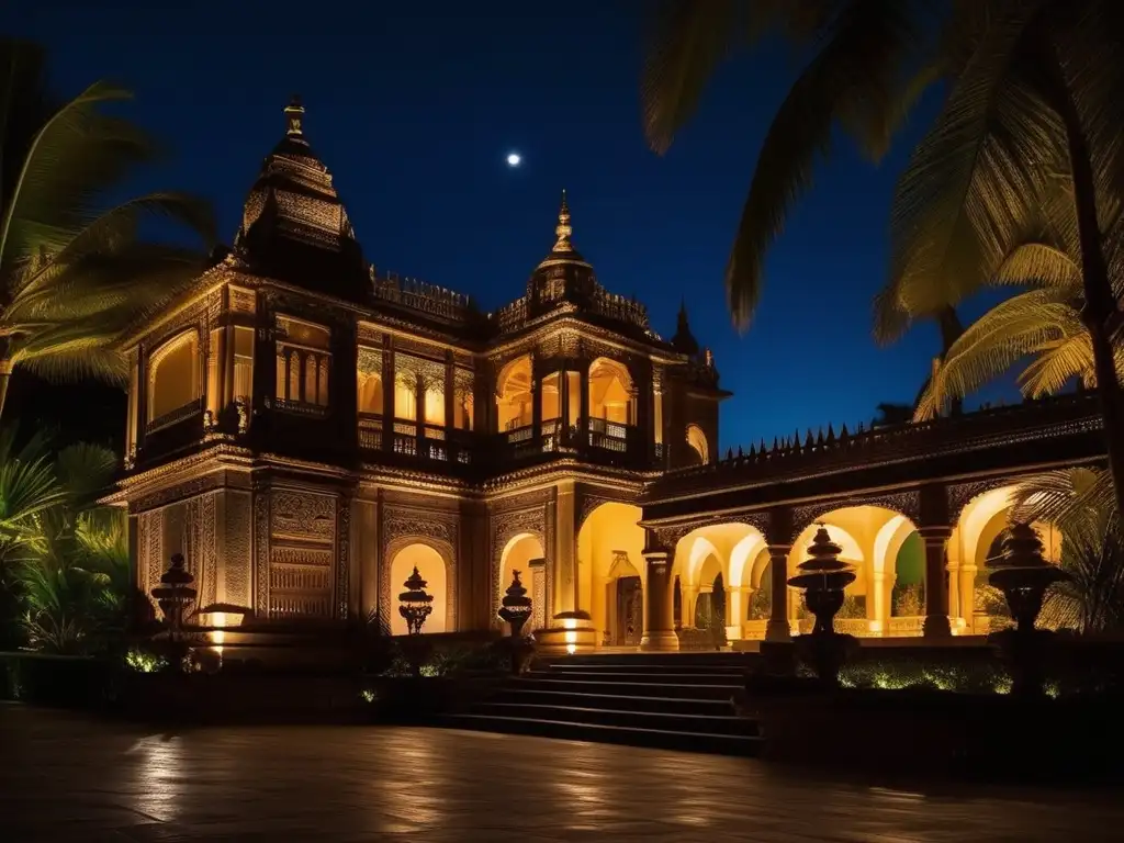 Criaturas mitológicas en Xanadú - Palacio mágico, jardines exuberantes y majestuoso unicornio bebiendo en lago cristalino
