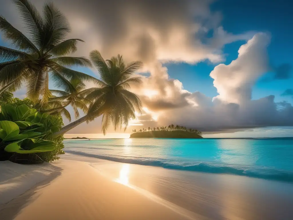 An ethereal, dreamy image of Cook Islands mythology: Mitología Islas Cook: Dioses, héroes y monstruos