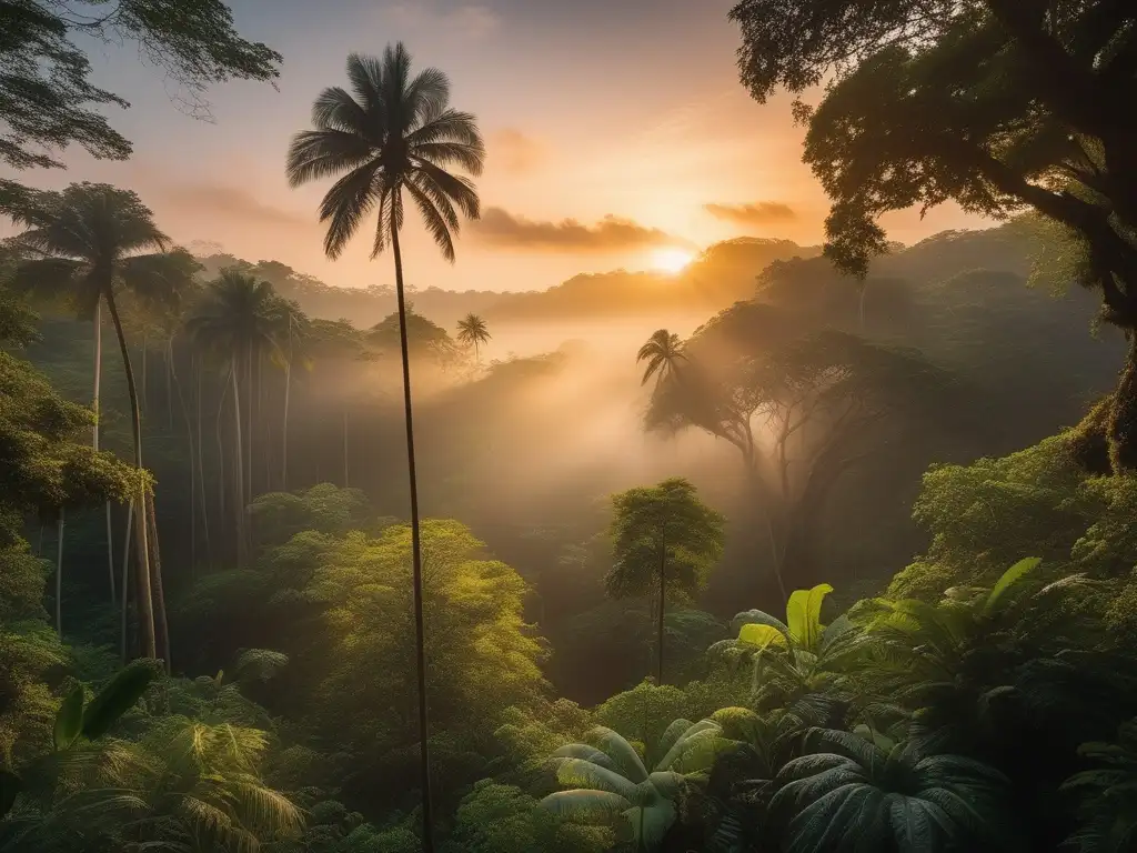Espíritus míticos americanos en la selva