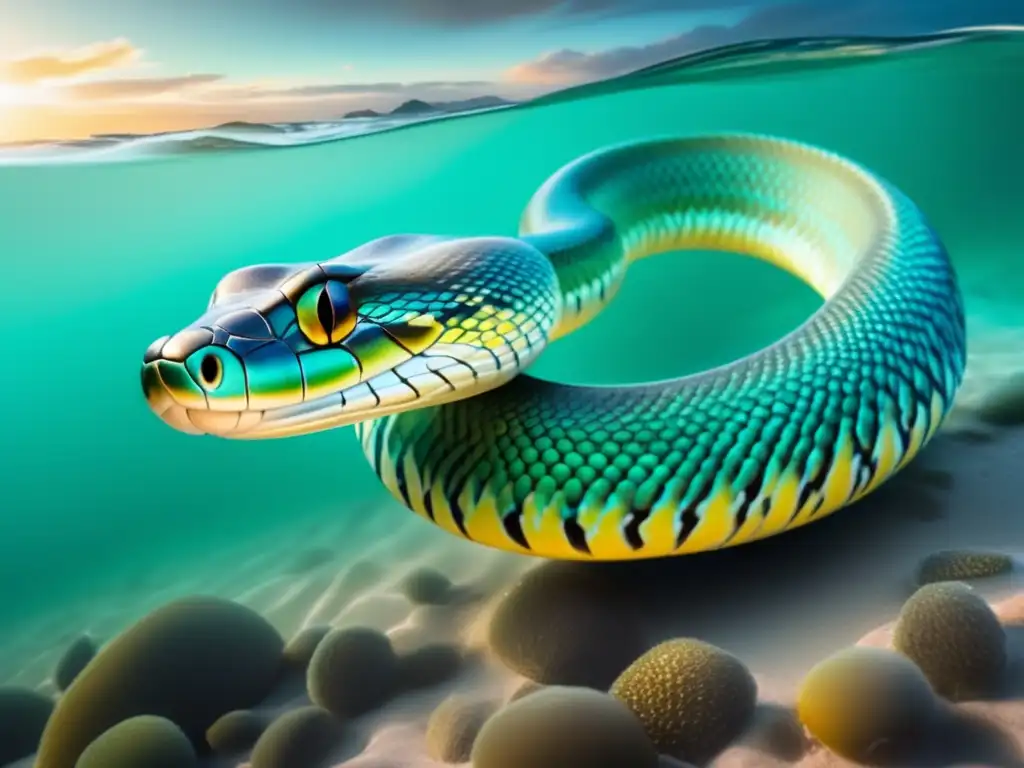 Serpiente del Mar de Polinesia: Eterna belleza y misterio del océano