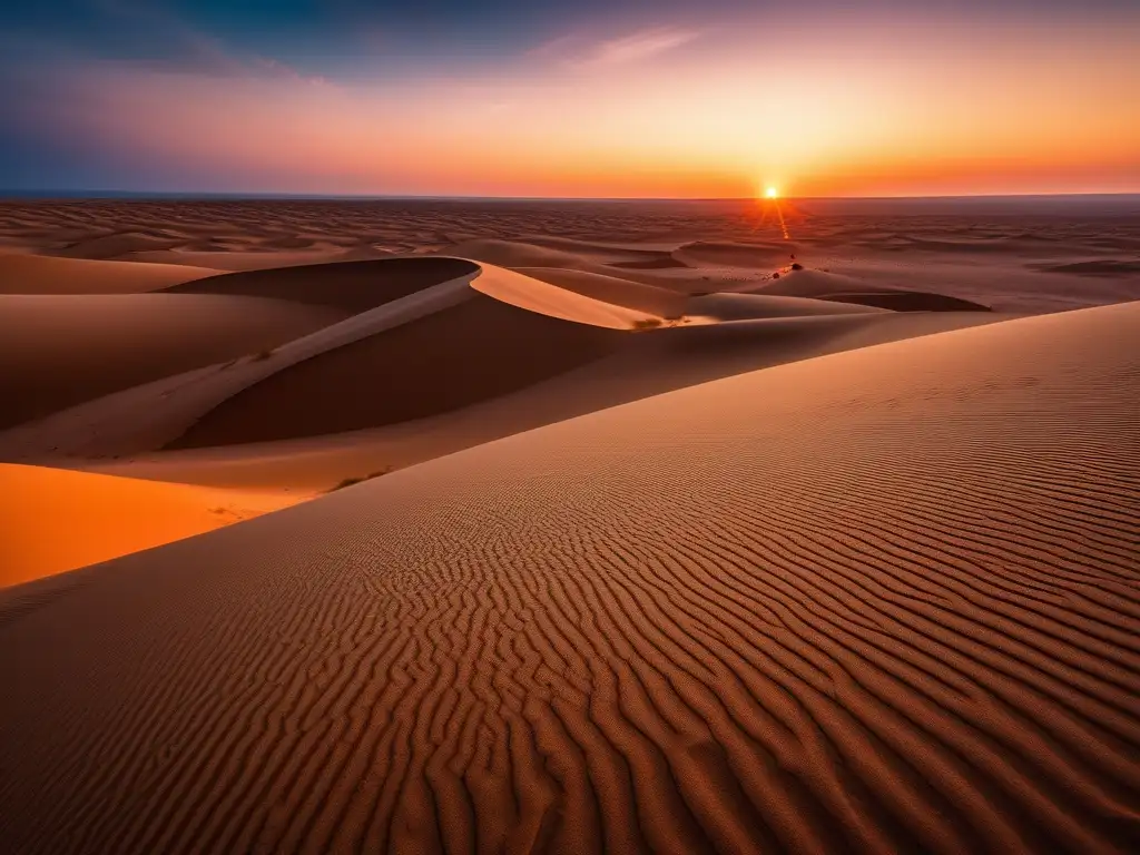 Monstruos mitológicos del desierto africano: serpiente dorada en el atardecer