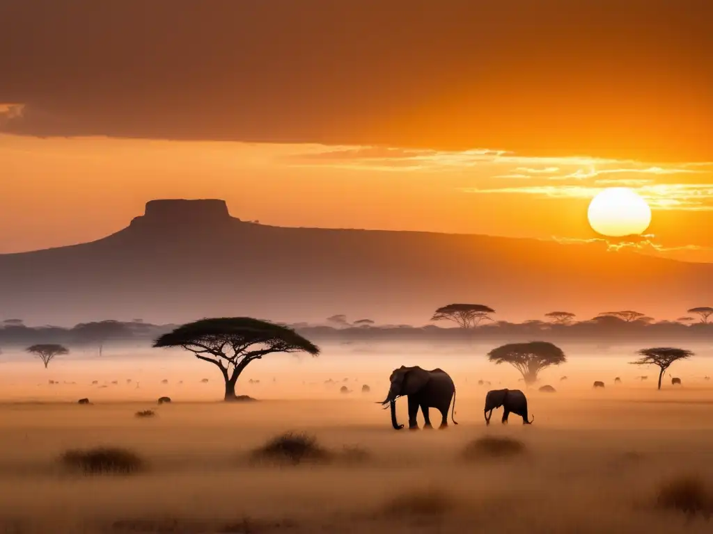 Paisaje africano con gigantes mitológicos: ¿verdad o ficción?