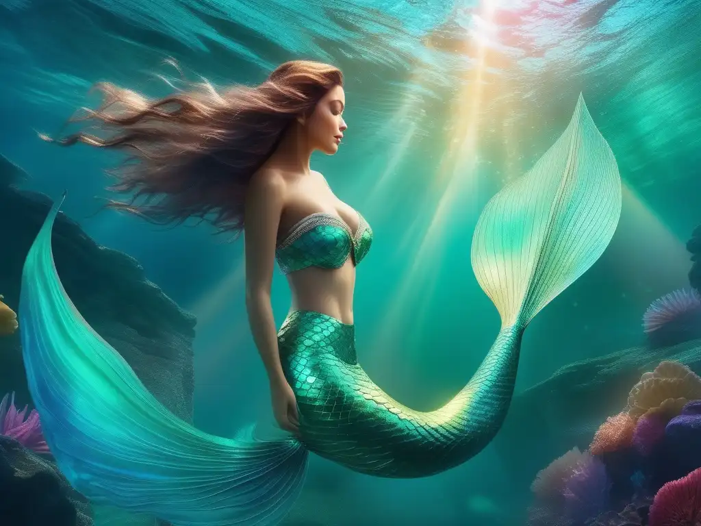 Historia transformación Sirena: imagen cautivante, monstruosa y seductora, reflejo de su belleza, mitología y poder