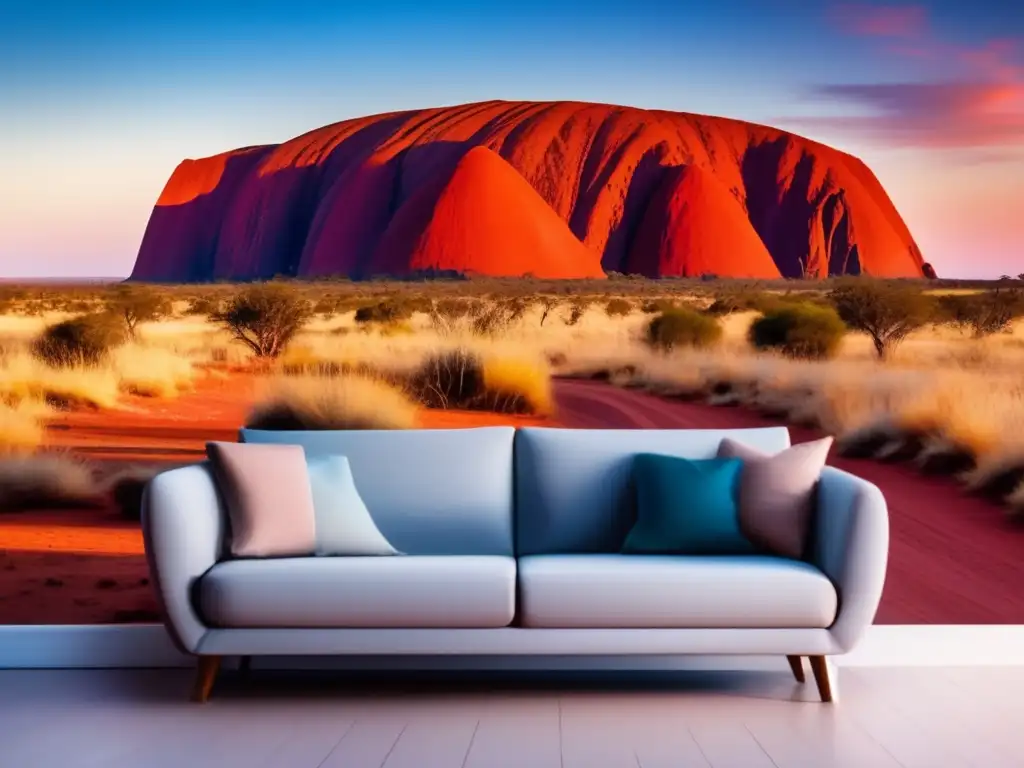 Paisaje místico en el outback australiano, mitología aborigen y conexión con la naturaleza