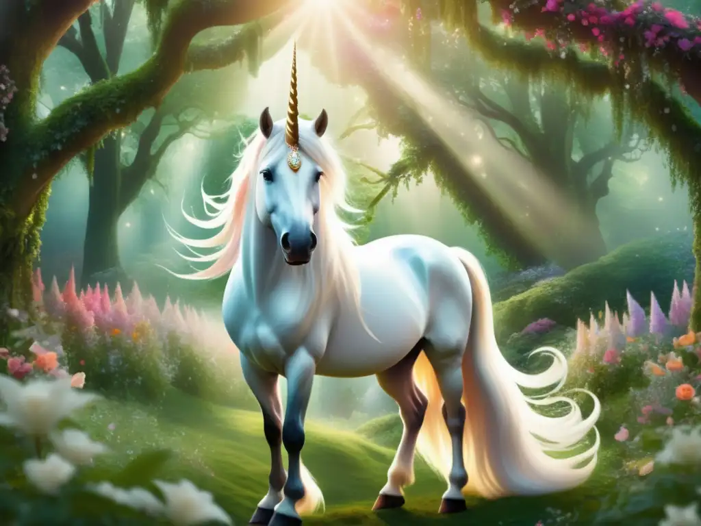 Unicornio mágico en bosque encantado: Criaturas mitológicas en cómics Marvel y DC